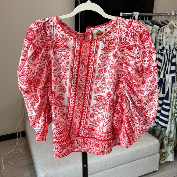 Farm Rio: Red River Ride Blouse - Picture 5 of 8
